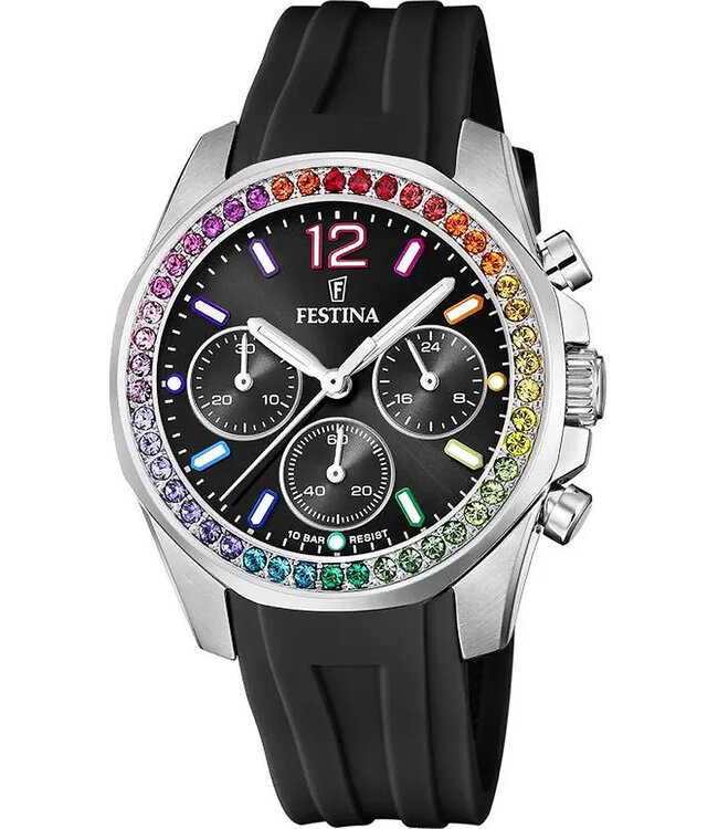 Festina F20610/3 Damenuhr Chronograph 38 mm