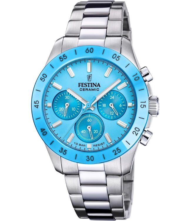 Festina F20693/3 Damenuhr Ceramic Chronograph 39 mm