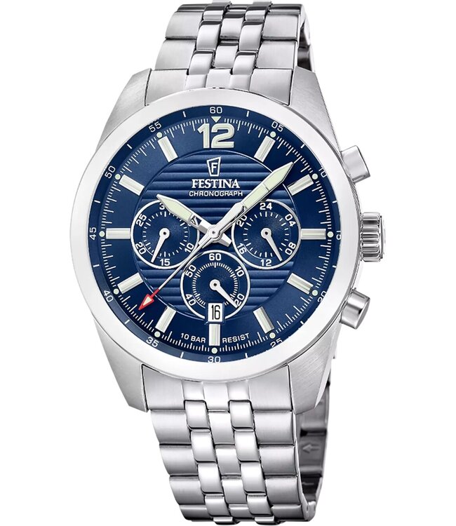 Festina F20742/1 Herrenuhr Timeless Chronograph 44 mm