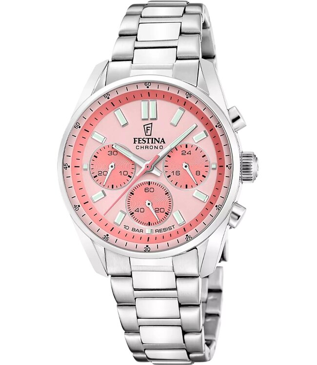 Festina F20753/4 Damenuhr Boyfriend Chronograph 38 mm