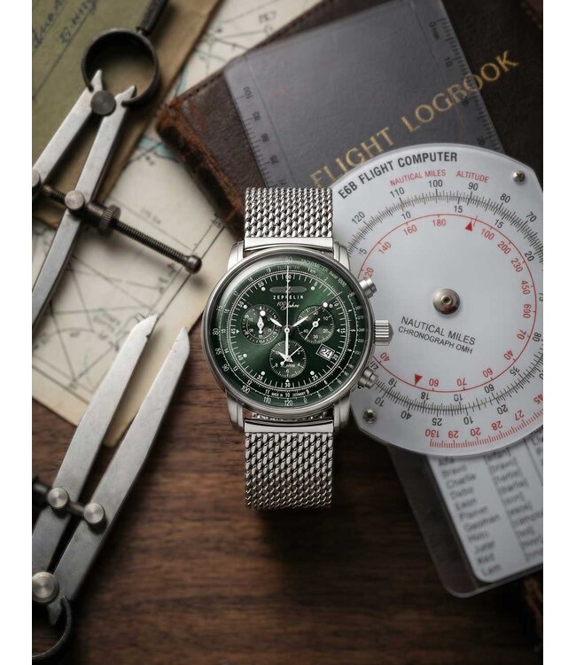 Zeppelin 8680M4 Herrenuhr 100 Chronograph 43 mm