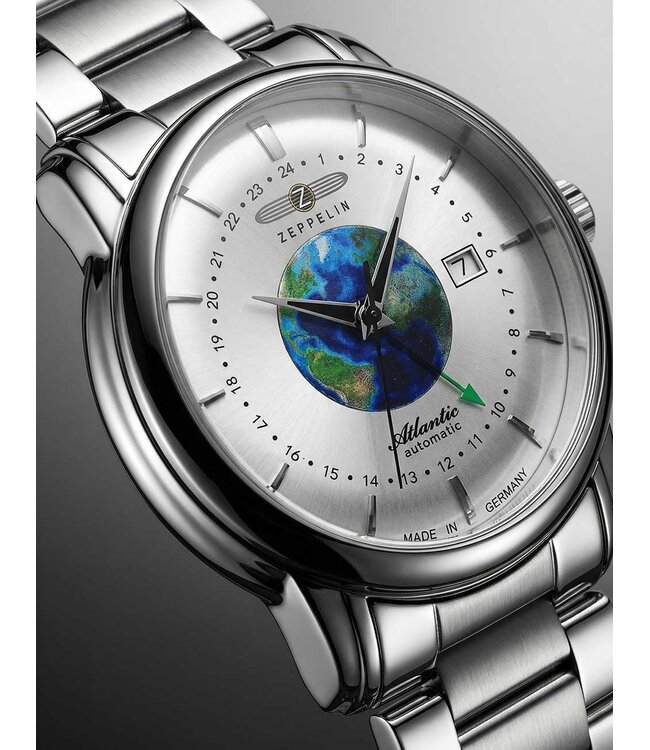Zeppelin Atlantic 8468MB1 Herrenuhr Automatik Silber Edelstahl
