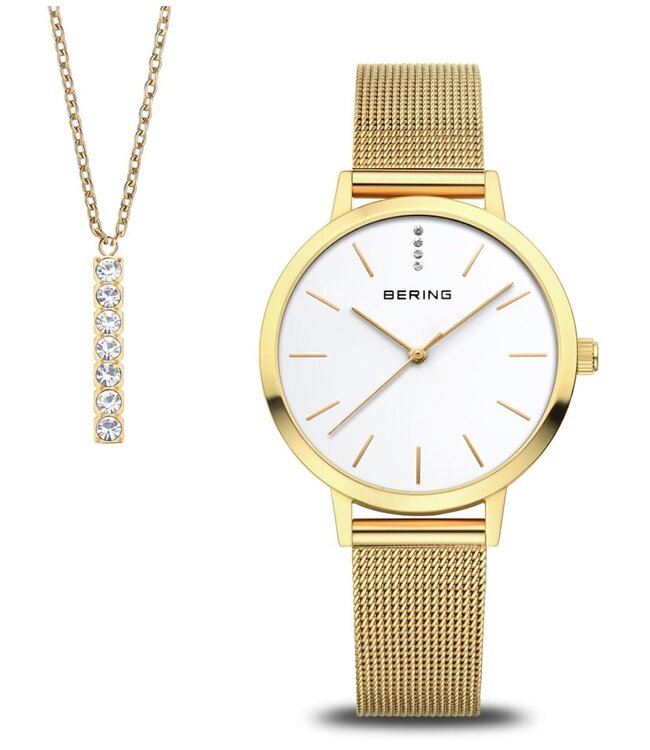 Bering 13434-334-GWP Damenuhr Set 34 mm