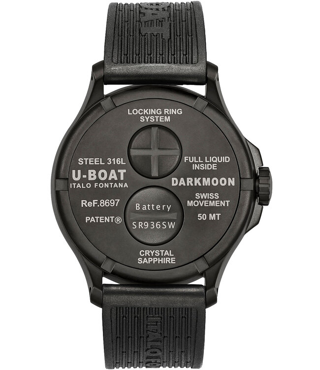 U-Boat 8697/B Herrenuhr Darkmoon 44 mm