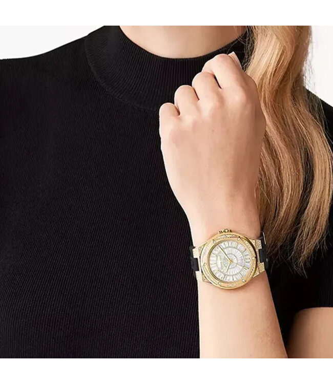 Michael Kors  Lennox MK7247 43mm Gold Silikon Damenuhr