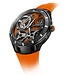 Bulova Accutron 28A205 Herrenuhr Grau/Orange Kautschuk
