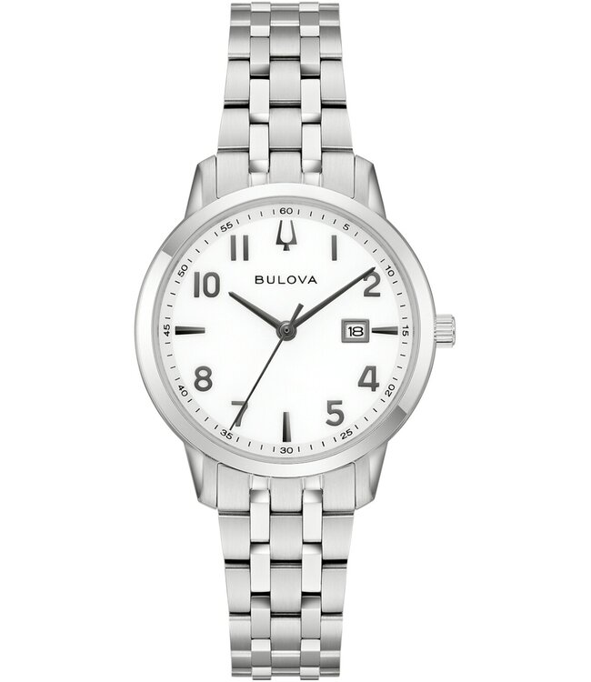 Bulova Classic 96M174 Damenuhr Silber Edelstahl
