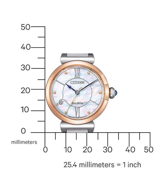 Citizen  EM1074-15D Damenuhr Eco-Drive 30 mm