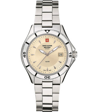 Swiss Alpine Military  Nautilus 7740.1138 Damenuhr Silber Edelstahl