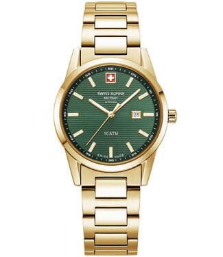 Swiss Alpine Military  Argos 7767.1114 Damenuhr Grün Edelstahl