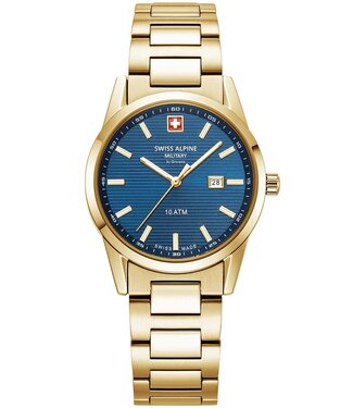Swiss Alpine Military  Argos 7767.1115 Damenuhr Blau Edelstahl