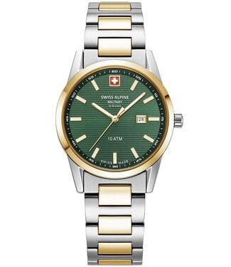 Swiss Alpine Military  Argos 7767.1144 Damenuhr Grün Edelstahl
