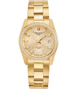 Swiss Alpine Military  Elysium 7714.7111 Damenuhr Gold Edelstahl