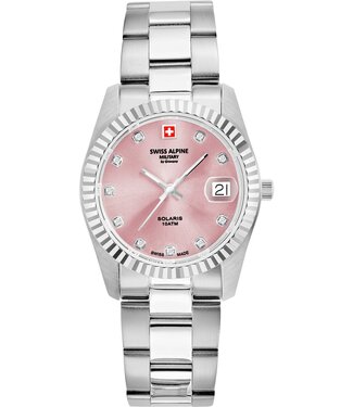 Swiss Alpine Military  Solaris 7716.1136 Damenuhr Pink Edelstahl