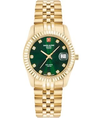 Swiss Alpine Military  7716.1214 Damenuhr Solaris 34 mm