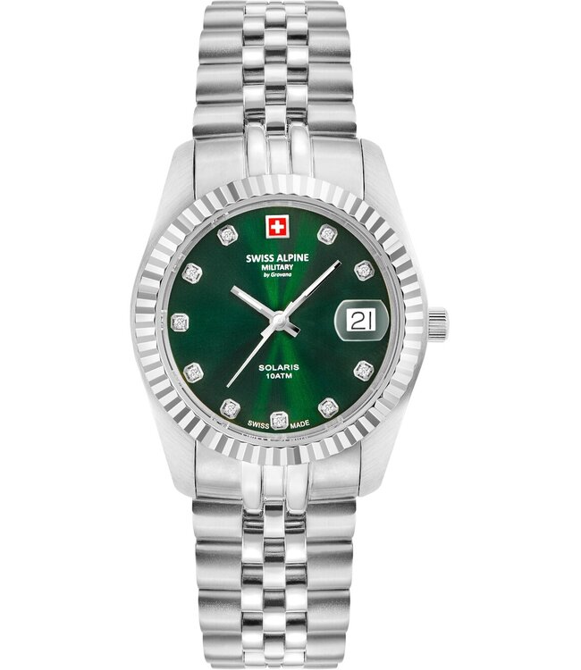 Swiss Alpine Military  7716.1234 Damenuhr Solaris 34 mm