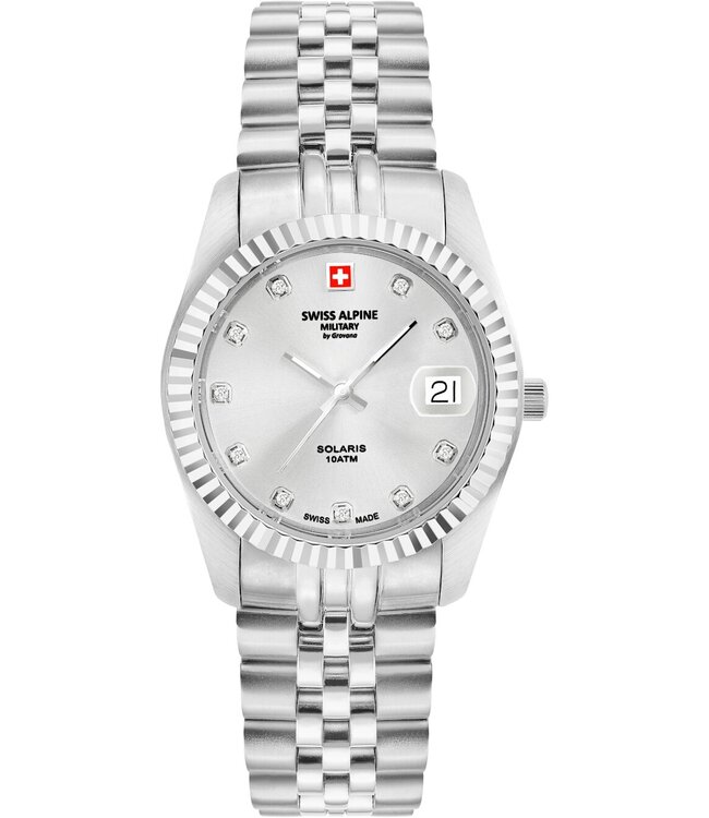 Swiss Alpine Military  7716.1232 Damenuhr Solaris 34 mm