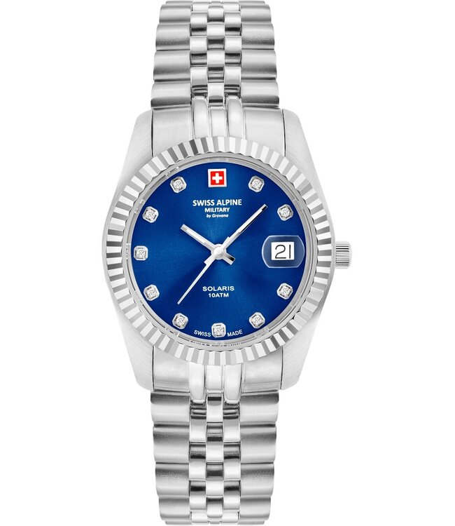 Swiss Alpine Military  7716.1235 Damenuhr Solaris 34 mm
