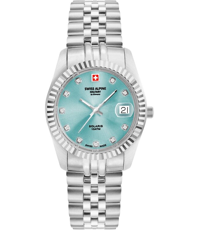 Swiss Alpine Military  7716.1231 Damenuhr Solaris 34 mm