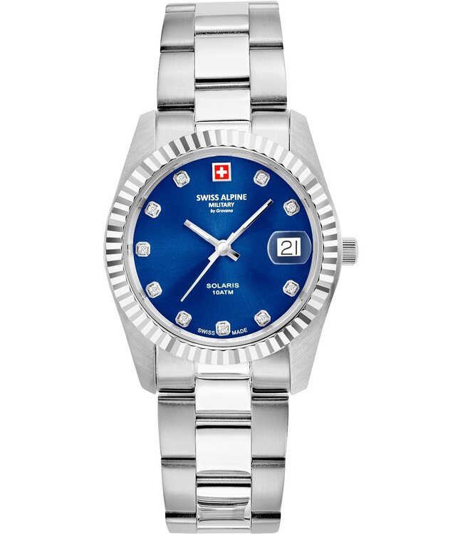 Swiss Alpine Military  7716.1135 Damenuhr Solaris 34 mm