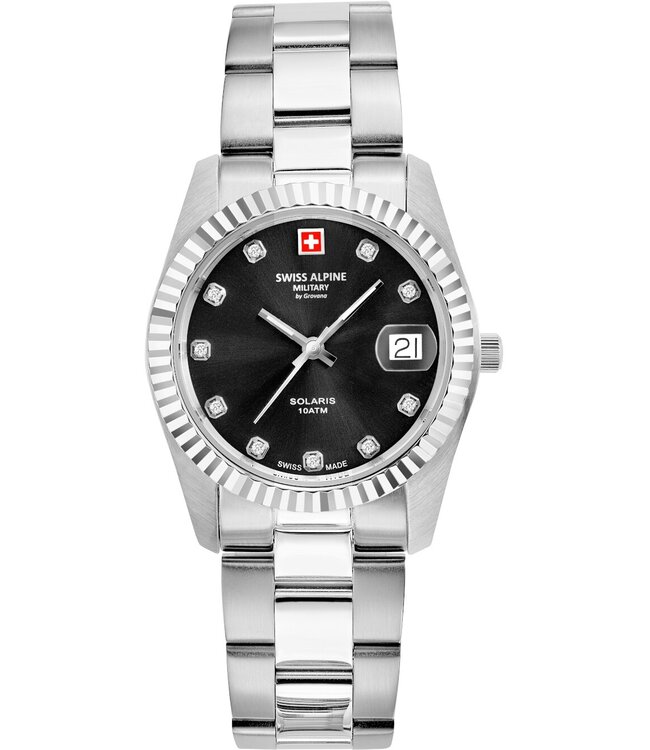 Swiss Alpine Military  7716.1137 Damenuhr Solaris 34 mm