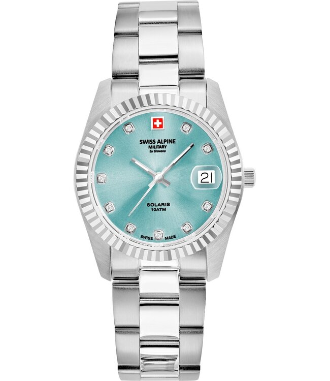 Swiss Alpine Military  7716.1131 Damenuhr Solaris 34 mm