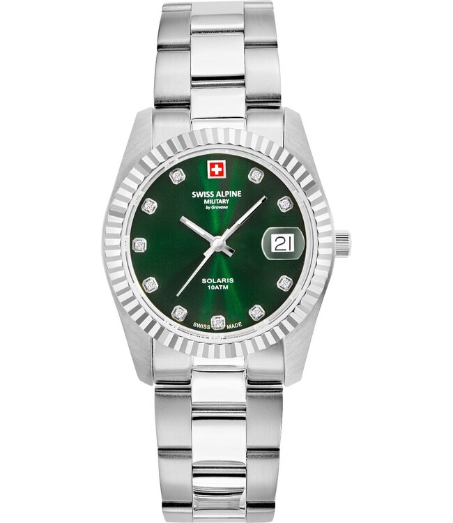 Swiss Alpine Military  7716.1134 Damenuhr Solaris 34 mm