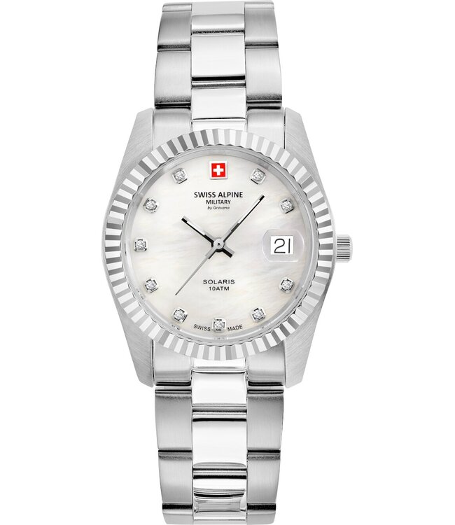 Swiss Alpine Military  7716.1133 Damenuhr Solaris 34 mm