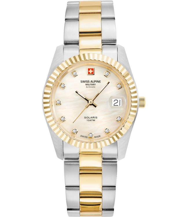 Swiss Alpine Military  7716.1143 Damenuhr Solaris 34 mm