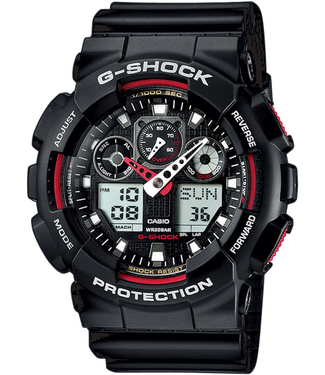 Casio  GA-100-1A4ER Herrenuhr G-Shock Chronograph 51 mm