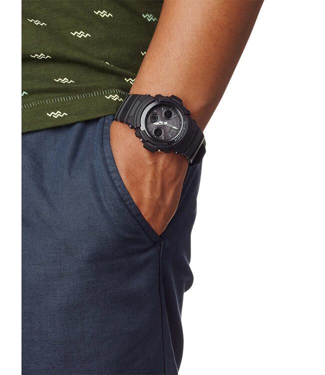 Casio  AWG-M100B-1AER Herrenuhr G-Shock Chronograph 46 mm