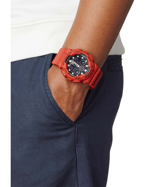 Casio  GA-100B-4AER Herrenuhr G-Shock Chronograph 51 mm