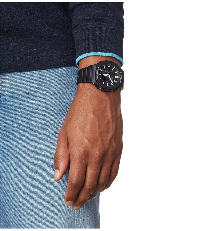 Casio  GA-2100-1AER Herrenuhr G-Shock Chronograph 45 mm