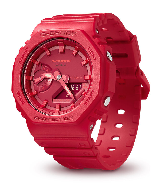 Casio  GA-2100-4AER Herrenuhr G-Shock Chronograph 45 mm