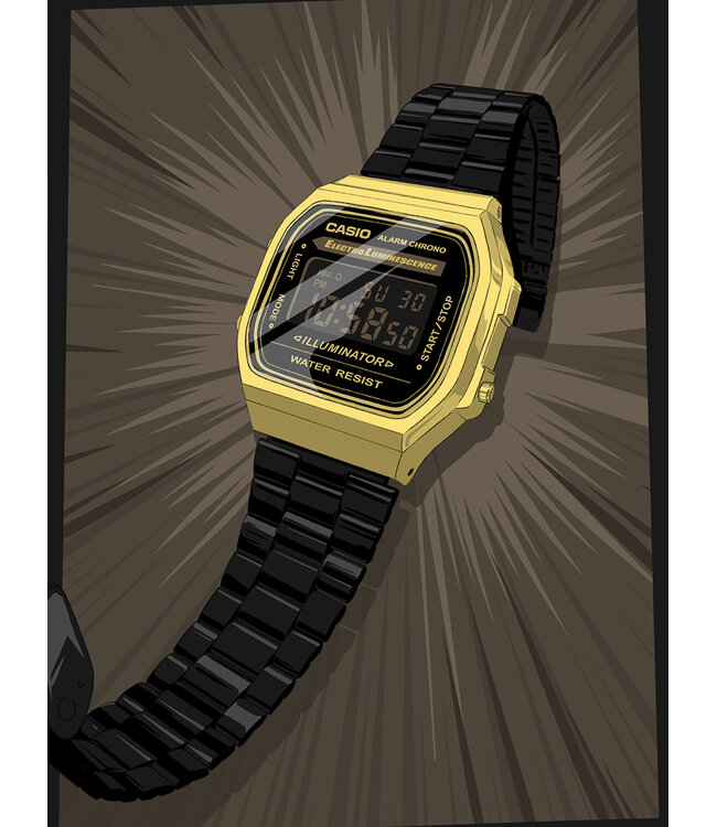 Casio  A168WEGB-1BEF Damenuhr Vintage 36 mm
