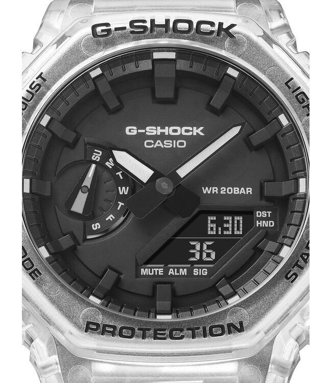 Casio  GA-2100SKE-7AER Herrenuhr G-Shock 45 mm