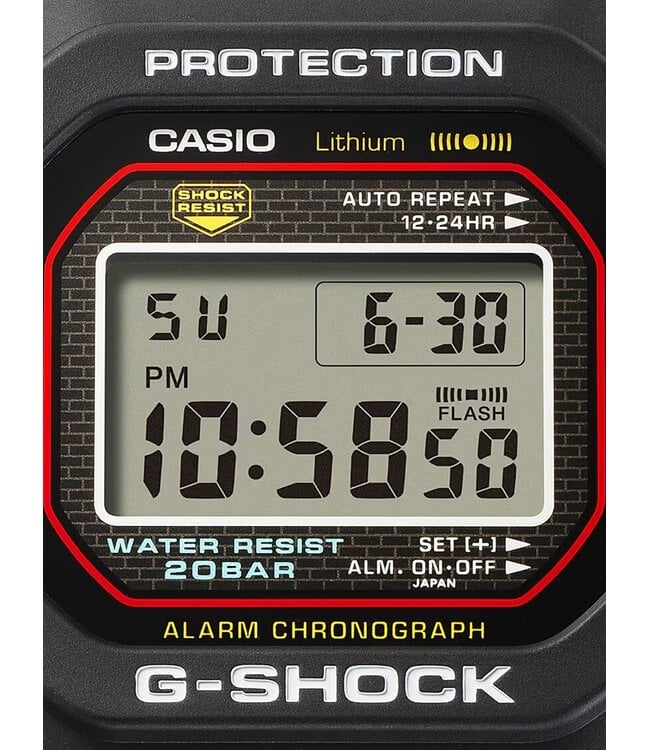 Casio  DW-5000R-1AER Herrenuhr G-Shock Chronograph 43 mm