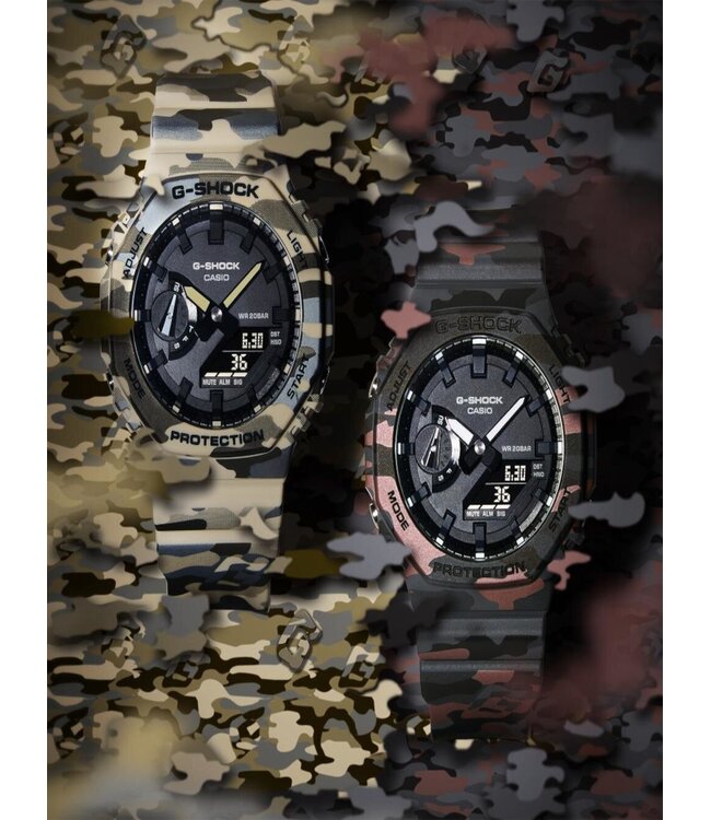 Casio  GA-2100CM-5AER Herrenuhr G-Shock 45 mm