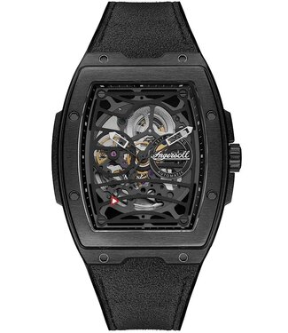Ingersoll Challenger I12307 Herrenuhr Automatik Schwarz Silikon