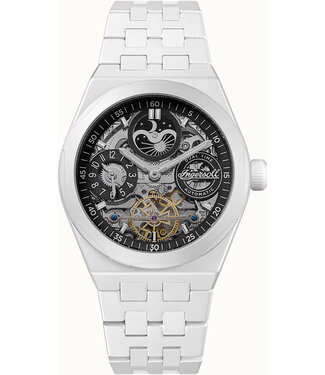 Ingersoll Broadway Ceramic Dual Time I15101 Herrenuhr Automatik Schwarz Keramik