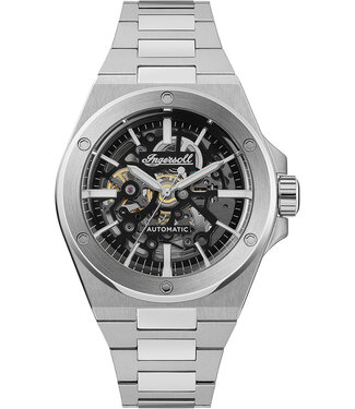 Ingersoll Baller I15002 Herrenuhr Automatik Schwarz Edelstahl