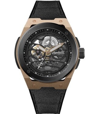 Ingersoll Springfield I15202 Herrenuhr Automatik Schwarz Silikon