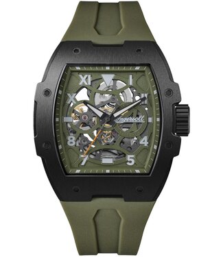 Ingersoll Play I15303 Herrenuhr Automatik Grün Kautschuk