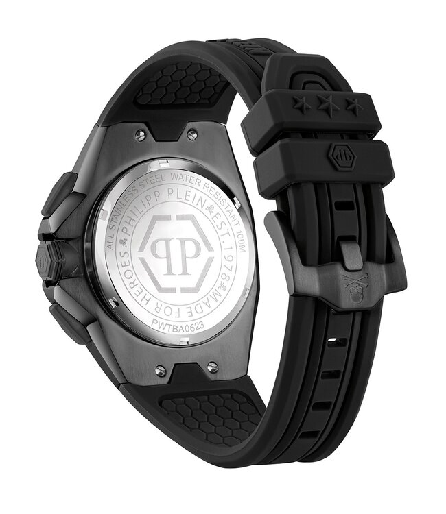 Philipp Plein  PWTBA0623 Herrenuhr Octagon Chronograph 45 mm
