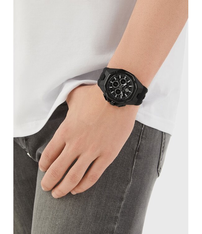Philipp Plein  PWTBA0623 Herrenuhr Octagon Chronograph 45 mm