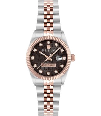 Philipp Plein  Date PWNFA0625 Damenuhr Braun Edelstahl