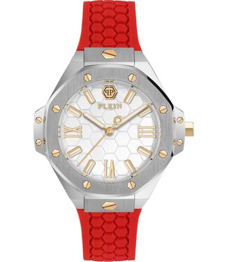 Philipp Plein  PWBDA0124 Damenuhr Silber Silikon