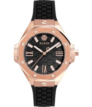 Philipp Plein  PWBDA0324 Damenuhr Schwarz Silikon