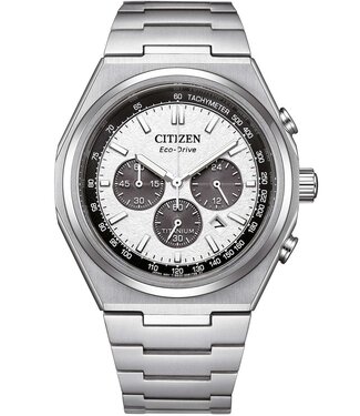 Citizen  Eco-Drive CA4610-85A Herrenuhr Chronograph Weiss Titan