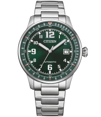 Citizen  Urban NJ0190-51X Herrenuhr Automatik Grün Edelstahl